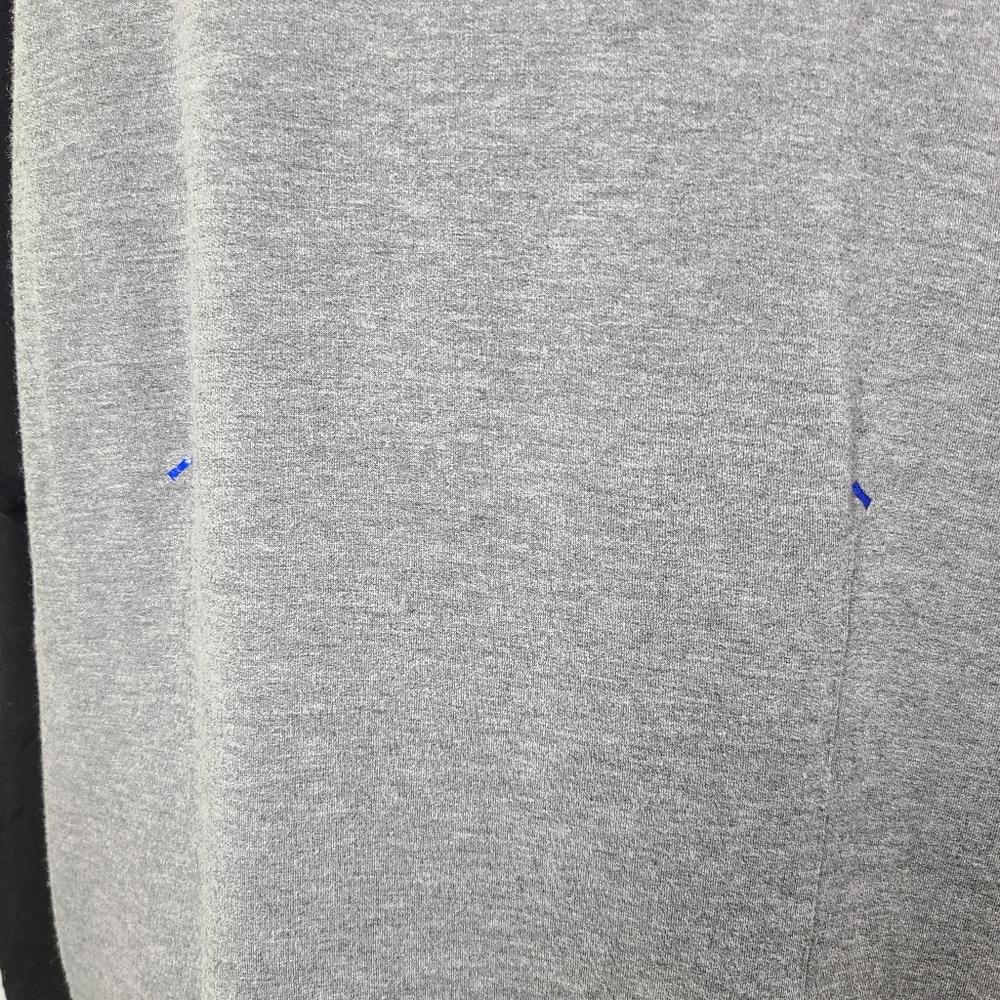 Kit and Ace Black Gray Colorblock Raglan 3/4 Sleeve Shirt Oversized Fit - Picture 4 of 4